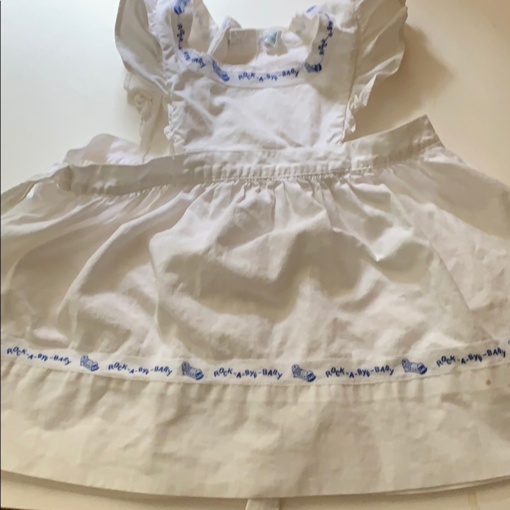 1940s  baby girl’s pinafore dress TOYLAND TOGS